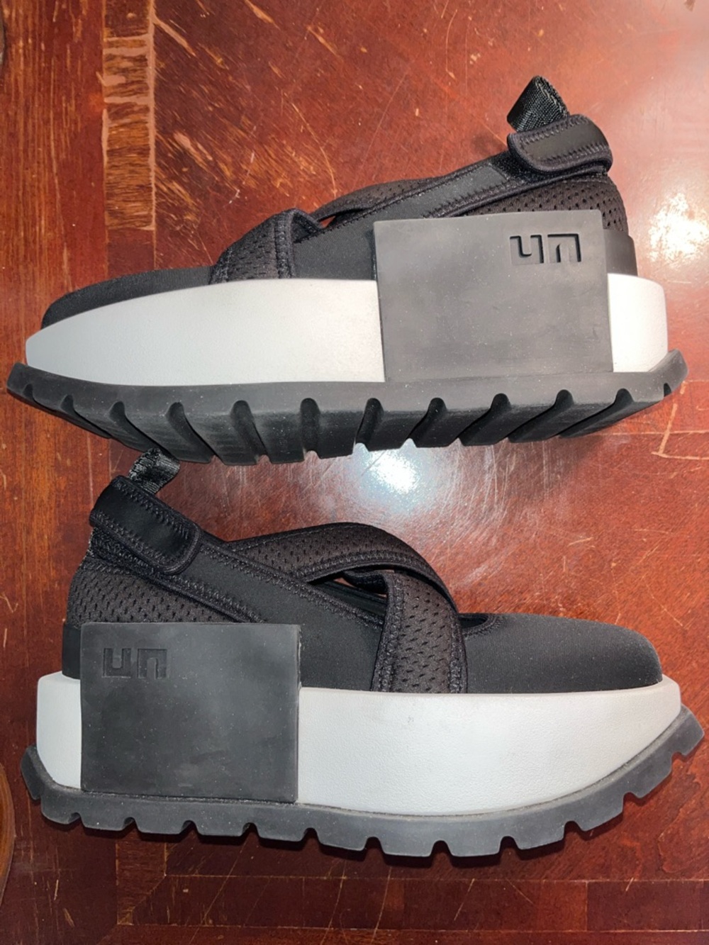 United Nude Black and White Platform Mary Jane Sneakers - Picture 2 of 8
